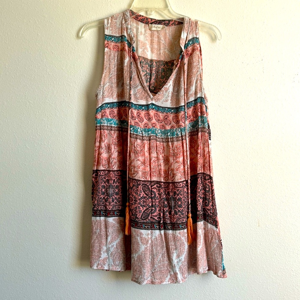 ✨4 for $20 | Altar’d State | Boho Paisley Shift Dress | small